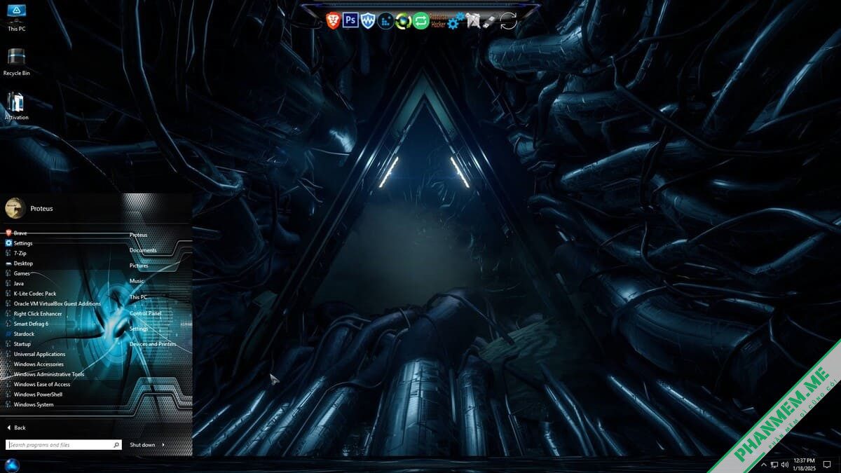 Windows 10 LTSC 2019 (1809) Lite - Cyberia của tác giả Proteus 2 Windows 10 LTSC 2019 (1809) Lite - Cyberia
