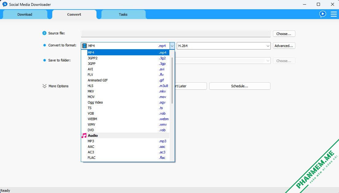 Social Media Downloader 8.2.5 - Tải Video từ mạng xã hội 3 Social Media Downloader - Convert