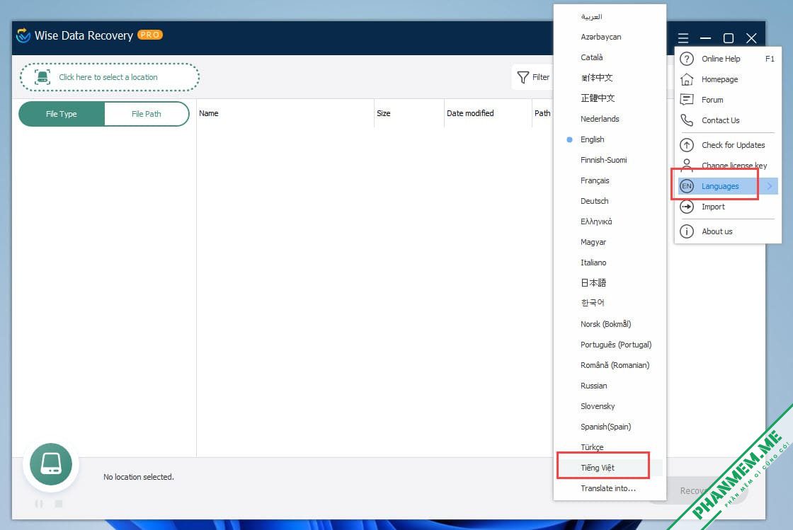 Wise Data Recovery 6.2.2.520 - Khôi phục dữ liệu bị xóa 3 Wise Data Recovery - Khôi phục dữ liệu bị xóa