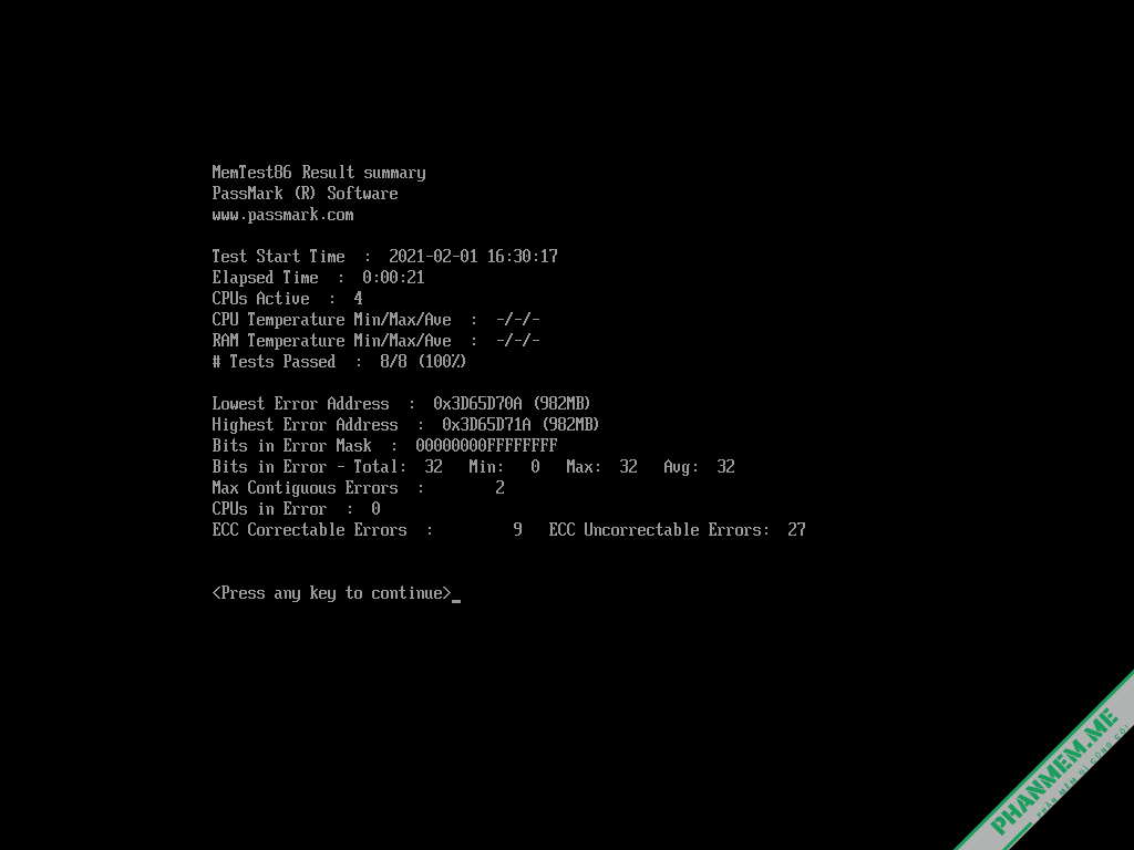 MemTest86 Pro 11.5 Build 1000 - Phần mềm kiểm tra RAM 4 MemTest86 Pro - hình 3
