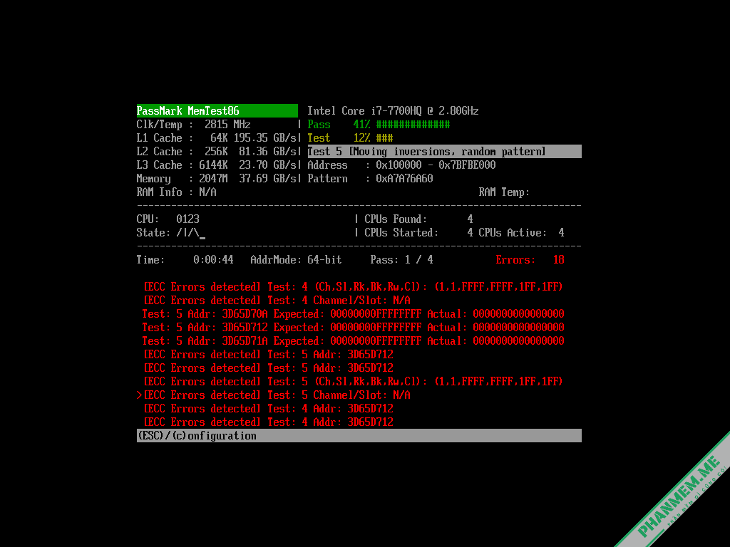 MemTest86 Pro 11.5 Build 1000 - Phần mềm kiểm tra RAM 5 MemTest86 Pro - hình 4