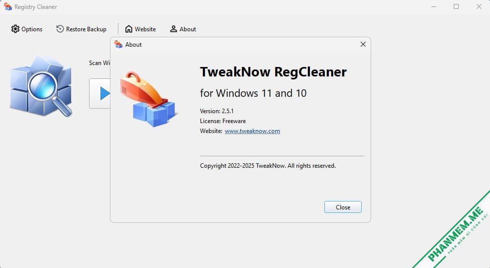 TweakNow RegCleaner tối ưu Registry cho Windows 10 & 11 3 TweakNow RegCleaner tối ưu Registry Windows