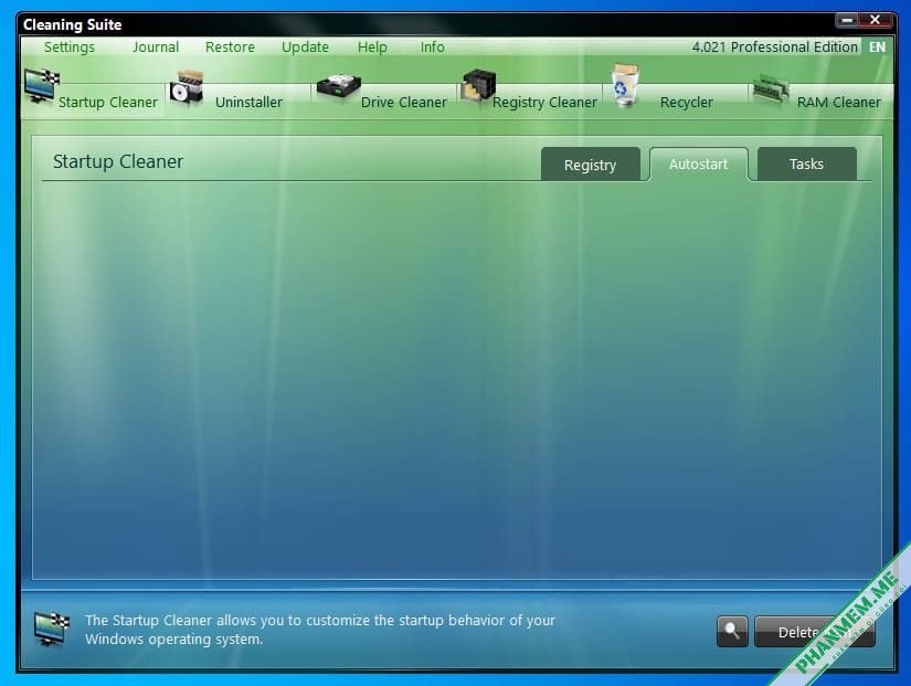 Cleaning Suite Pro 4.021 dọn rác PC, tăng tốc khởi động Windows 10/11 2 Cleaning Suite Pro