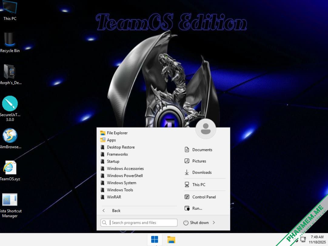 Windows 11 24H2 SuperLite Bypass TPM Nov2025 by Morph69 2 Windows 11 24H2 SuperLite Bypass TPM by Morph69