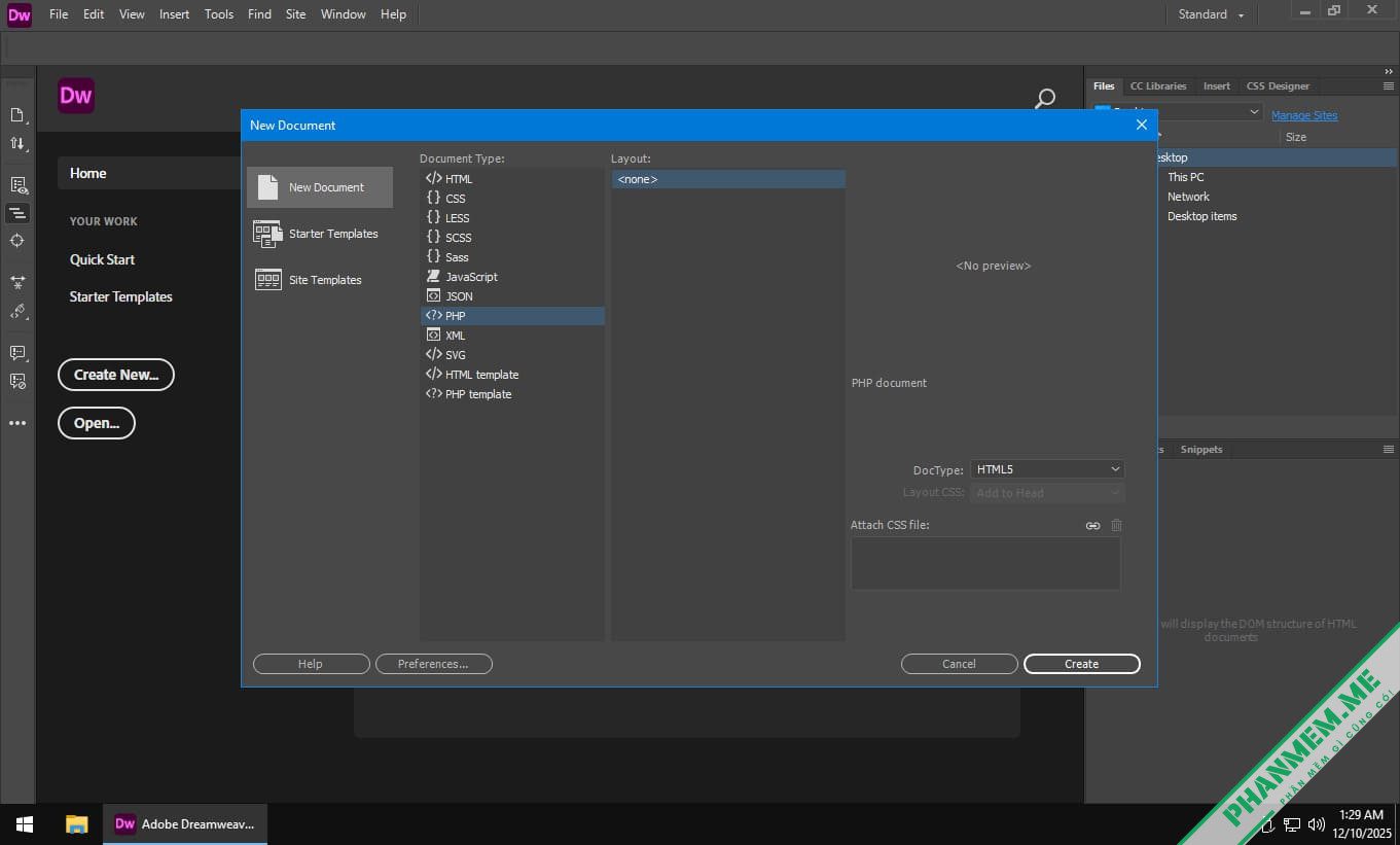 Tải Adobe Dreamweaver 2021, 2020, 2019, CC 2018, CC 2017 cho Windows 4 Tải Adobe Dreamweaver 2021, 2020, 2019, CC 2018, CC 2017
